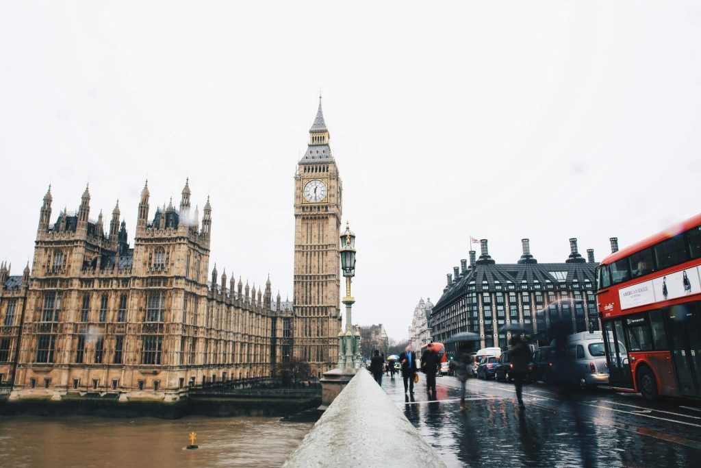 Houses of Parliament and Westminster Bridge