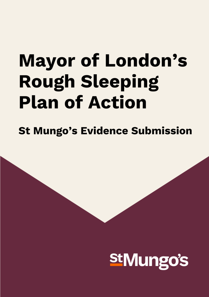 Front cover of Mayor Of London's Rough Sleeping Plan Of Action report