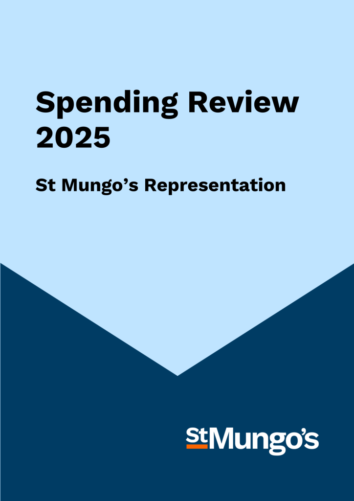Front cover of St Mungo's Spending Review 2025 document