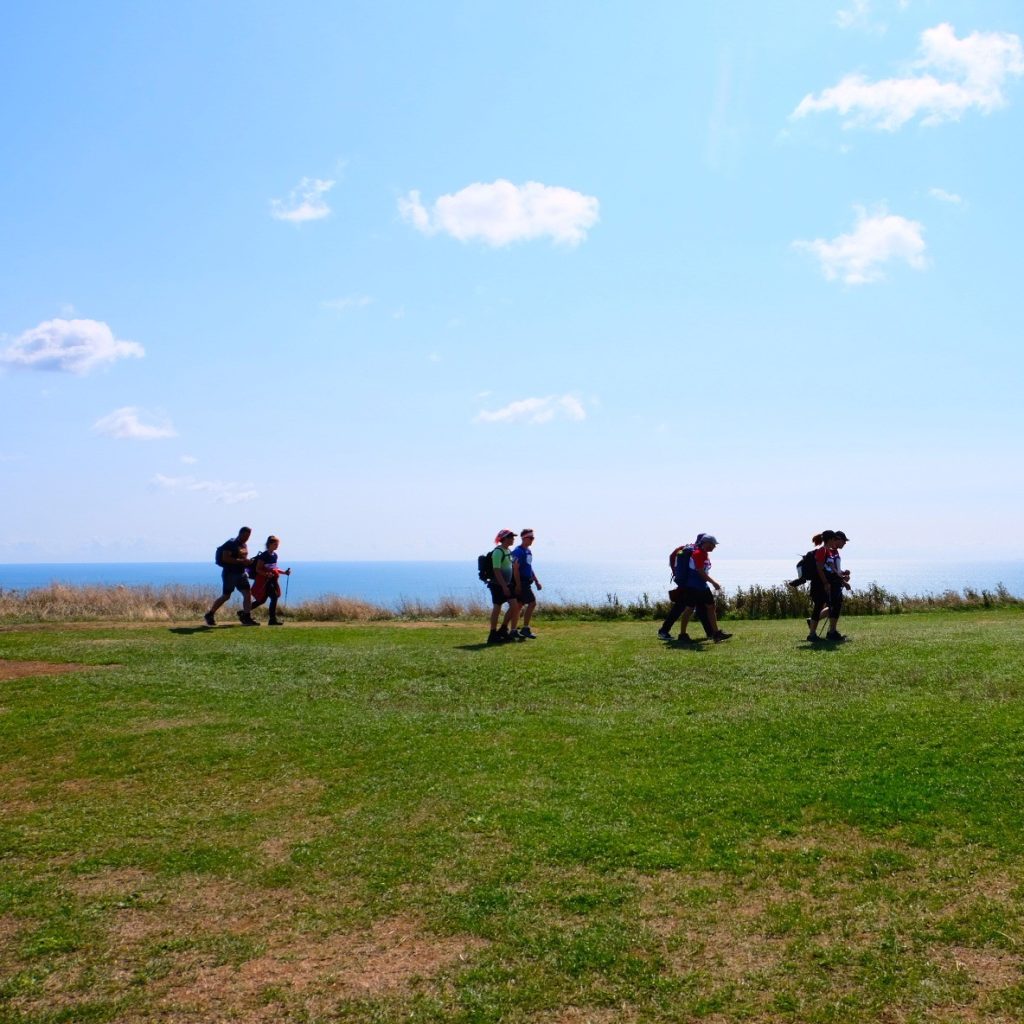 People hiking the Isle of Wight Ultra Challenge